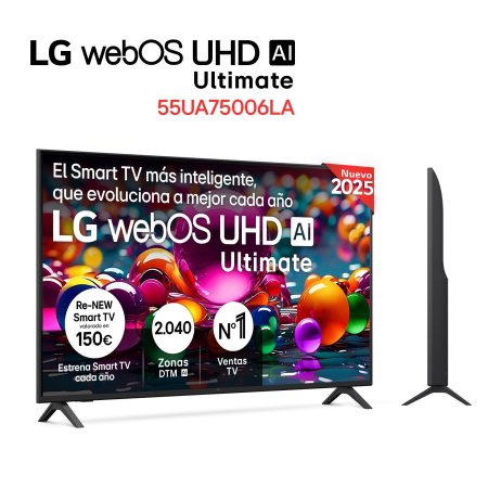 TV LG 55”  Smart TV Ultimate AI UA75