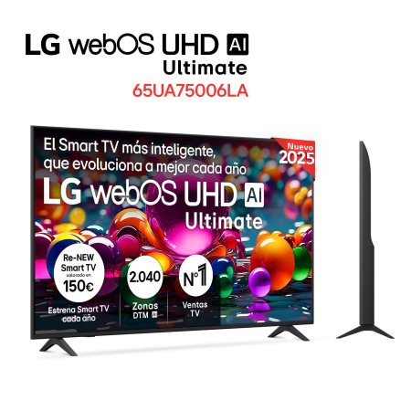 TV LG 65” Smart TV Ultimate AI UA75
